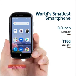 Unihertz Jelly 2: Компактный Смартфон на Android 11 с Helio P60, 6/128GB, 3" Экраном, 16MP Камерой, NFC и Сканером Отпечатков