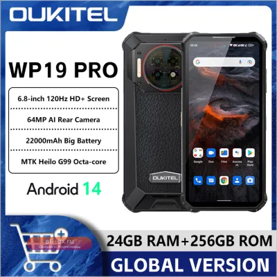 Oukitel WP19 Pro: Защищенный смартфон 6.8" FHD+ 22000mAh 24GB/256GB, 64MP, Helio G99, 120Hz