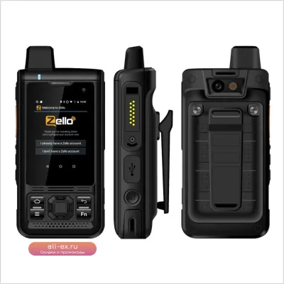 UNIWA B8000: Водонепроницаемая рация-смартфон с NFC и Android 8