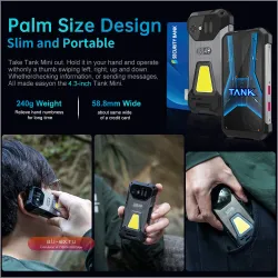 8849 Tank Mini: Защищенный смартфон 4.3" 16/24GB+256GB, 5800mAh, 100Мп камера, Android 13, водонепроницаемый