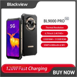 Blackview BL9000 Pro: Защищенный Смартфон Android 14 с Тепловизором FLIR®, 24/512GB, 8800mAh, 50MP