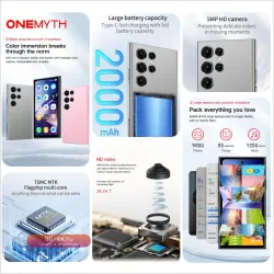 ONEMYTH S25 Pro Mini: Компактный смартфон 3G, 2 SIM, 4" HD, 2/16GB, Android 8.1