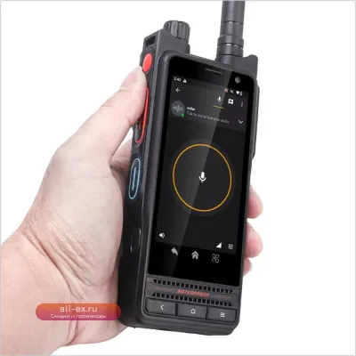 UNIWA P8 4W DMR/Аналоговая рация с сенсорным экраном, NFC, IP68, Android 14 и съемной батареей 5000 мАч