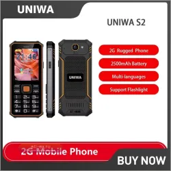 UNIWA S2: Противоударный кнопочный телефон с защитой IP68 и мощным динамиком для пожилых