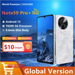Смартфон DOOGEE NOTE 59 PRO+ 5G: 6.75" 120Hz, 12+512GB, 50MP AI Камера, 6250mAh, Android 15