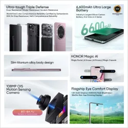 HONOR X9a 5G Global Version: 6.78" Anti-drop 120Hz Изогнутый Экран, 108Мп Тройная Камера, Батарея 6600 мАч, Зарядка 66W