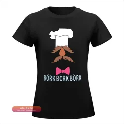 Футболка BORK BORK BORK, летняя новинка в стиле аниме и рок-н-ролл для женщин