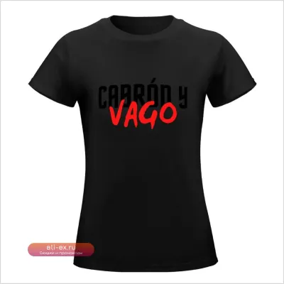Футболка CABRON Y VAGO с аниме-принтом для женщин