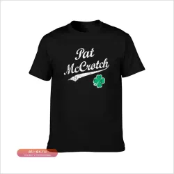 Футболка St. Patrick's Day "Pat McCrotch" с принтом в синем цвете