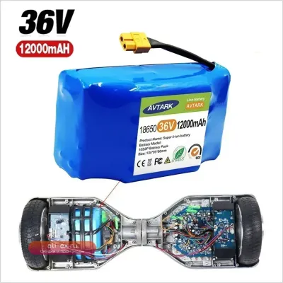 Аккумулятор SU 2023 Upgrade 36V 12000mAh для электросамокатов, гироскутеров и моноколес