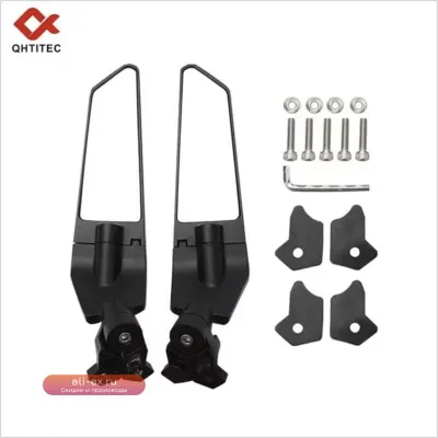 Зеркала заднего вида для мотоцикла Yamaha R1 R6 R25 R3, Suzuki GSXR с LED подсветкой и регулировкой