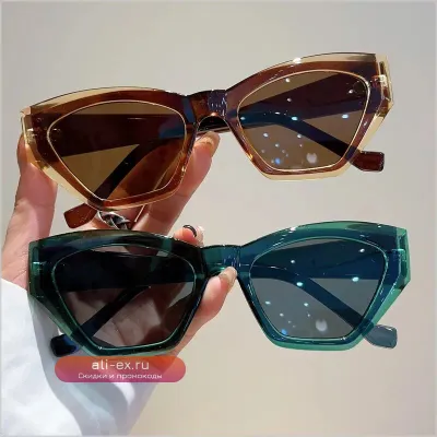 Стильные женские солнцезащитные очки Fashion Vintage 2023 – трендовые, панк, люксовые, дизайнерские, двухцветные, UV400