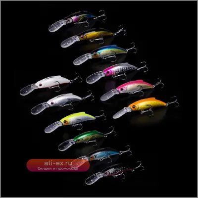 FISHANT Whisper Minnow 6.5г: Уловистая мини-приманка для окуня и судака (пресная/соленая вода)