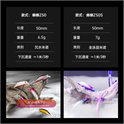 FISHANT Whisper Minnow 6.5г: Уловистая мини-приманка для окуня и судака (пресная/соленая вода)