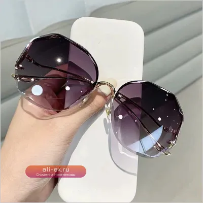 Солнцезащитные очки Fashion Rimless Vintage Women