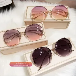 Солнцезащитные очки Fashion Rimless Vintage Women