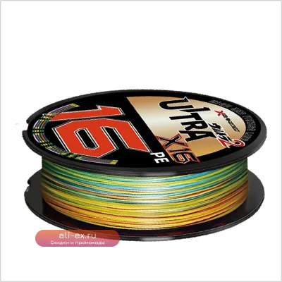 Плетёная леска YGK X16 Strands Braided Fishing Line 100/150/200м, мультифиламентная, карповая, японская, PE
