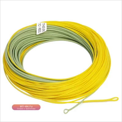 ANGLER DREAM Желтая Скользящая Леска для Форелевой Рыбалки WF100FT