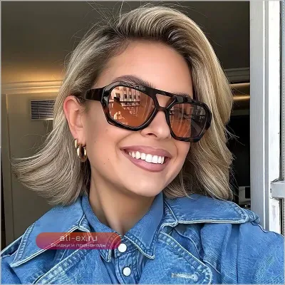 Женские и мужские солнцезащитные очки Fashion Small Square - трендовая роскошь в ретро-стиле UV400