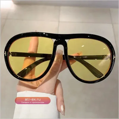Trend Oversized Pilot Sunglasses: Роскошные дизайнерские очки для мужчин и женщин
