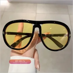 Trend Oversized Pilot Sunglasses: Роскошные дизайнерские очки для мужчин и женщин