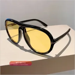 Trend Oversized Pilot Sunglasses: Роскошные дизайнерские очки для мужчин и женщин