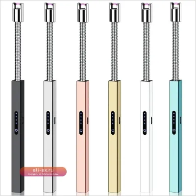 Электрическая зажигалка Windproof Arc с USB-портом для кухни, барбекю и кемпинга