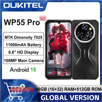 Oukitel WP55 Pro 5G: Защищенный смартфон 16/512 ГБ, Android 15, 11000 мАч, 108 Мп