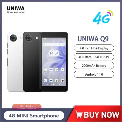 Смартфон UNIWA Q9 Mini 4G Android 14 (4/64 ГБ)