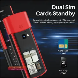 SERVO R25 PRO Black: Оригинальный 2SIM, Bluetooth, TWS, Автозапись звонков, Фонарик