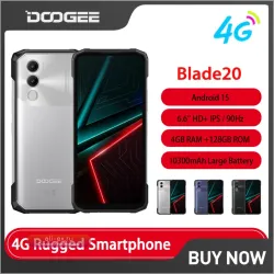 DOOGEE Blade 20: Защищенный смартфон Android 15, 4/128 ГБ, Gemini AI, 10300 мАч, IP68/IP69K