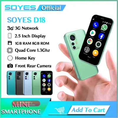 SOYES Мини Смартфон Android 2.5" 1GB/8GB, 3G, Dual SIM, 1000mAh