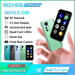 SOYES Мини Смартфон Android 2.5" 1GB/8GB, 3G, Dual SIM, 1000mAh