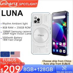 Unihertz Luna: Смартфон с Ambient LED, 8/256 ГБ, 108 Мп, Ночное Видение
