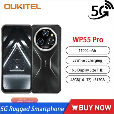 Oukitel WP55 Pro 5G: Защищенный смартфон 48GB+512GB, 11000mAh, 108MP