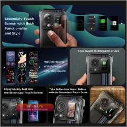 HOTWAV Cyber 15: Защищённый смартфон Android 13, 6.6", NFC, 6280 мАч, 24ГБ ОЗУ, 256ГБ ПЗУ, 120Гц, 200МП камера