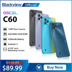 Смартфон Blackview Oscal C60 4/32GB 6.5" 13Мп Android 11