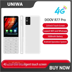 DOOV R77 Pro 4G Смартфон с сенсорным экраном 2.8", 3GB+32GB, Android, Камера 5MP, WhatsApp, Русская клавиатура