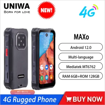 2025 UNIWA MAXo 4G: Мини-смартфон повышенной прочности, 3.88" IPS, 6/128 ГБ, IP68, Android 12, 3000 мАч, Face ID