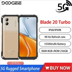 DOOGEE Blade 20 Turbo 5G: Защищенный смартфон 6.6" 8/256GB, Dimensity 7050, 10300mAh, 50MP, Android 15
