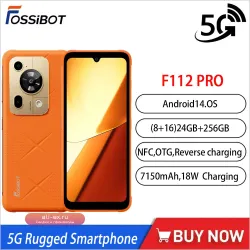 Защищенный смартфон Fashion Fossibot F112 PRO 5G, 6.88" HD+, 7150mAh, 24GB+256GB, Android 14, 50MP