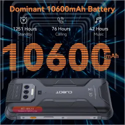 Cubot KingKong 8: Защищенный смартфон Android 13, 12GB RAM, 256GB ROM, 10600mAh, NFC
