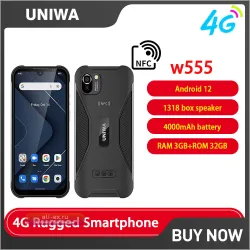 UNIWA W555 4G Защищенный смартфон 3/32GB 5.71" Android 12 NFC