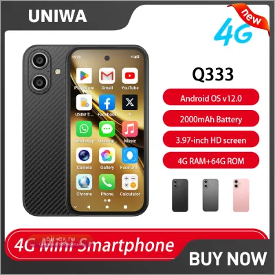 Смартфон UNIWA Q333 4G 4/64GB HD Mini с Face ID