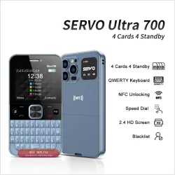 NEW! SERVO Ultra700: Мобильный телефон с 4 Nano SIM, NFC, FM и QWERTY-клавиатурой
