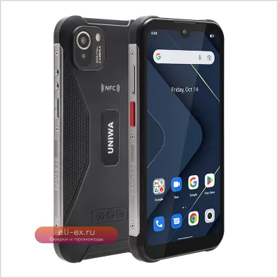 Смартфон UNIWA W555 4G 3/32GB Android 12 HD+ Водонепроницаемый 2025