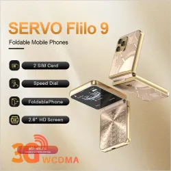 2024 SERVO Flilo9 3G Dual SIM Черный - Складной телефон с экраном 2.6 дюйма