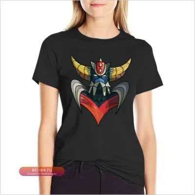 Футболка UFO Robot Grendizer – Летний Топ в Стиле Хиппи для Женщин