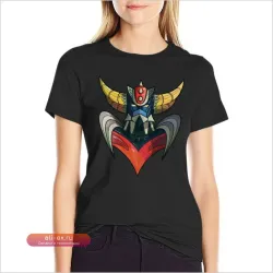Футболка UFO Robot Grendizer – Летний Топ в Стиле Хиппи для Женщин