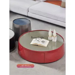 Кофейный столик из натурального мрамора "Piano" с фактурой "Water Corrugated"
